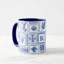 Recherche de noël blanc tasses Monogramme