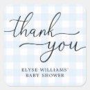 Recherche de vichy autocollants Baby shower faveur