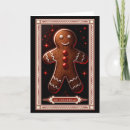 Recherche de gingerbread christmas vœux cartes Homme de pain d'épices