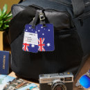 Recherche de drapeau australien bagages étiquettes Vacances