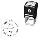 Suche nach rücksendeadresse stempel Einfache typografie