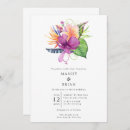 Recherche de tropical flowers invitations Aquarelle