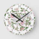 Recherche de aquarelle florale horloges Fleurs roses