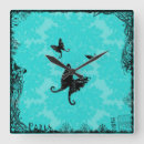 Suche nach vintage schmetterlinge wanduhren Blau