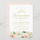 Recherche de floral quinceanera invitations Script