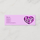 Recherche de coeurs roses cartes visite Pour enfants