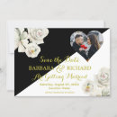 Recherche de floral noir et blanc invitations Botanique