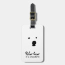 Recherche de ours blanc bagages étiquettes Neige