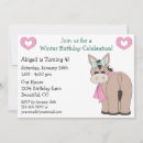 Recherche de ânes invitations Fille