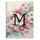 Suche nach rosa magnolie kleine notizbücher Monogramm