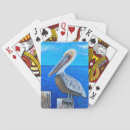 Recherche de pélicans jeux de cartes Bleu