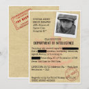 Recherche de agent secret cartes invitations Espionnage