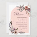 Recherche de pétales de rose invitations Mariée