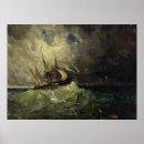 Recherche de mer orageuse posters Peinture murale