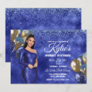 Recherche de royal blue 16ans anniversaire invitations Girly