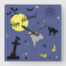 Recherche de halloween heureux horloges Pleine lune
