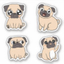 Suche nach kawaii mops aufkleber Cartoon