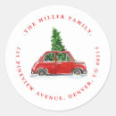 Recherche de red car autocollants Rétro