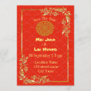 Recherche de rouge chinois mariage invitations Élégant