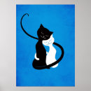 Suche nach blaue katze poster Für sie