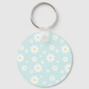 Recherche de floral bleu porteclés Simple