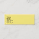 Recherche de jaune cartes visite Simple