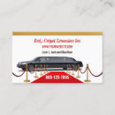 Recherche de limousine cartes visite Location de voitures