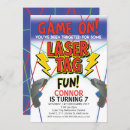 Suche nach lasertag einladungen Laser tag geburtstagseinladung