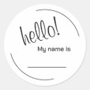 Recherche de salut et bonjour autocollants Bonjour mon nom est
