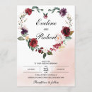 Recherche de coeur de fleur invitations Bride