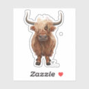 Recherche de tête vache autocollants Vache à haute altitude