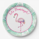 Recherche de flamant rose assiettes en papier Flamingo