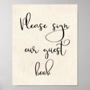 Recherche de guest book sign posters Script