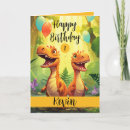 Recherche de trex anniversaire cartes Dinosaure