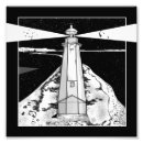 Recherche de phare noir et blanc posters Île