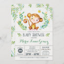 Recherche de jungle baby shower garçon invitations Mother to be