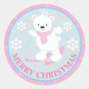 Recherche de ours blanc blanc autocollants Fille