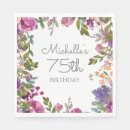 Recherche de 75 ans serviettes Fleurs