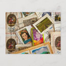 Recherche de timbres poste vintages cartes postales Courrier
