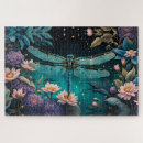 Recherche de dragonfly puzzles Fleurs