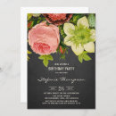 Recherche de vintage chalkboard invitations Fête d'anniversaire