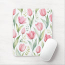 Recherche de rose tulipe tapis souris Tulipes
