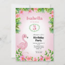 Recherche de rose flamant anniversaire invitations Girl