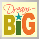Suche nach dream big poster Typografie