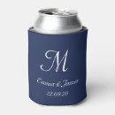 Recherche de mariage canettes rafraîchisseurs Monogramme