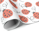 Recherche de coccinelles papier cadeau Anniversaire