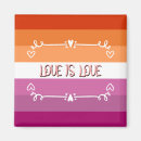 Recherche de drapeau lesbien magnets L'amour est l'amour