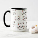 Recherche de chat kawaii tasses Chats de dessin animé