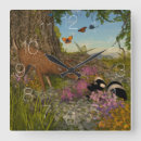 Recherche de cerfs horloges Fleurs