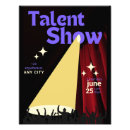 Recherche de talent artistique posters Spectacle de talent